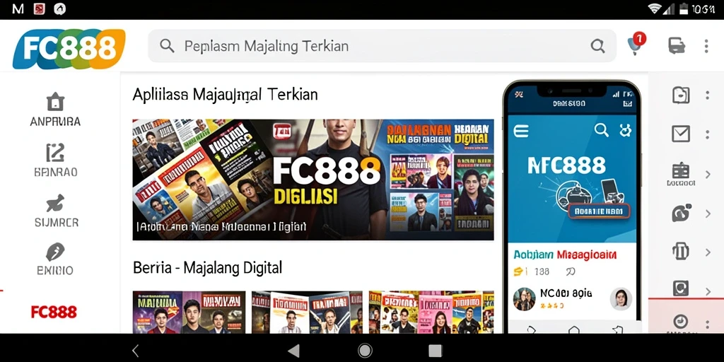 Antarmuka pengguna aplikasi FC888 yang menarik dan informatif.