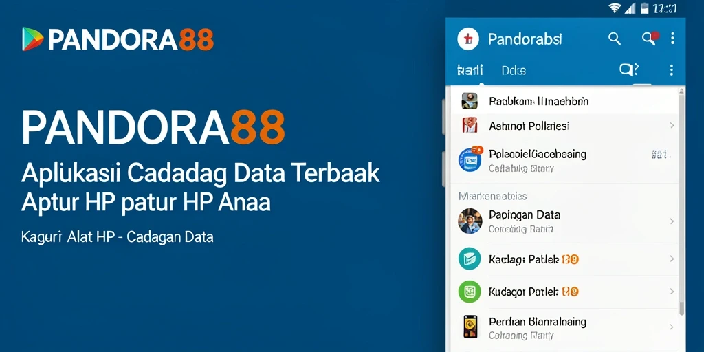 Tampilan antarmuka PANDORA88 untuk cadangan data yang intuitif.